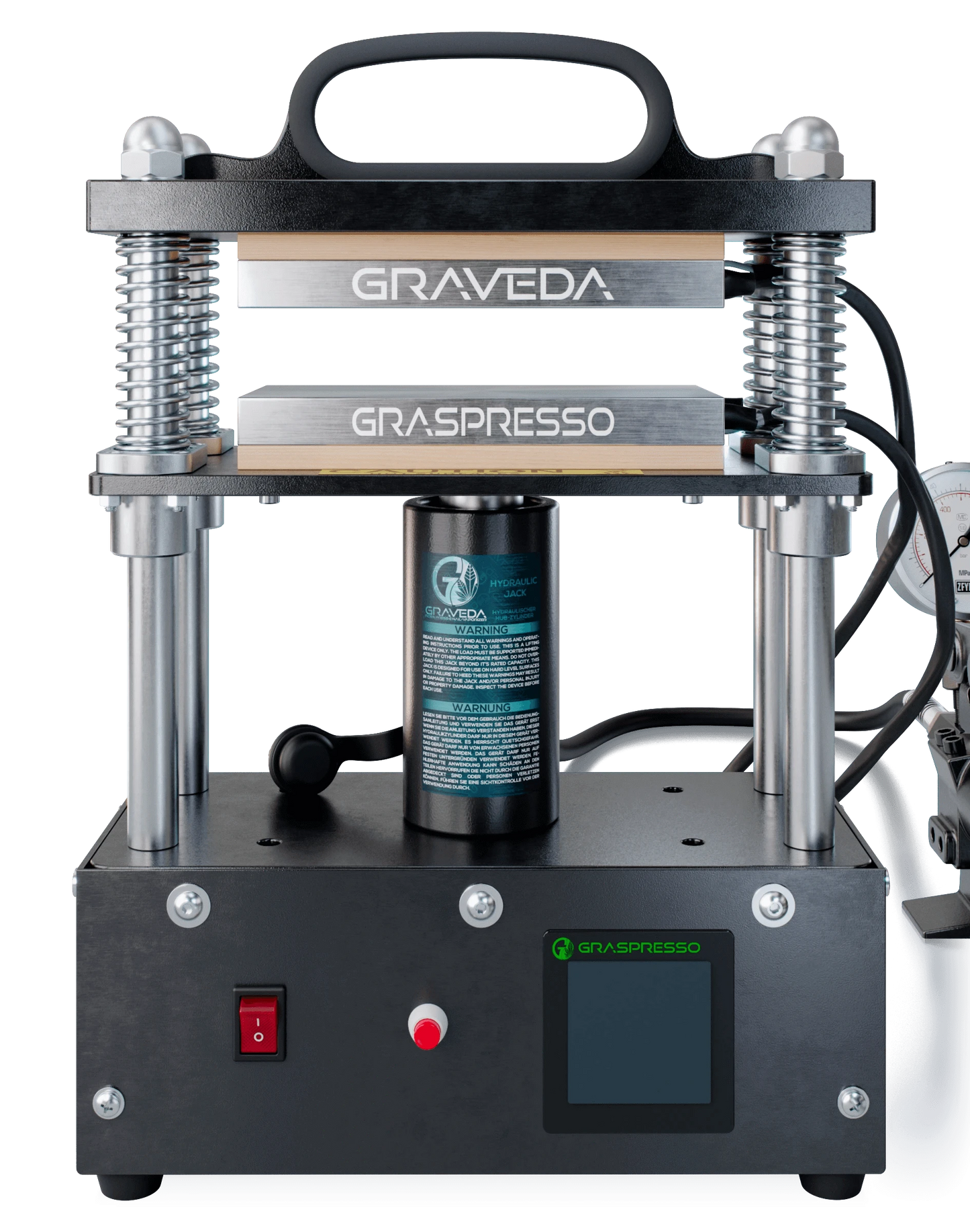 Graveda Graspresso EPIC 20 Tonnen - Rosin Press mit Hydraulik Zylinder und Druckanzeige