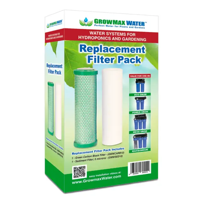 GrowMax Water Ersatzfilter-Set – 10 × 2,5 Zoll
