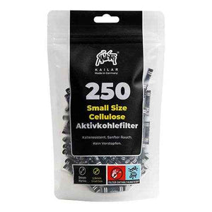 Kailar Small Size 5,9mm Cellulose Aktivkohlefilter - 250 Stück