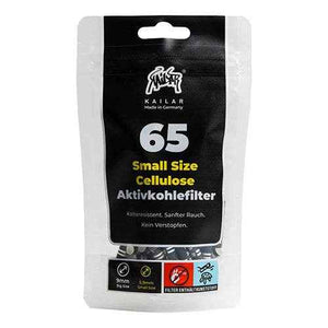 Kailar Small Size 5,9mm Cellulose Aktivkohlefilter - 65 Stück