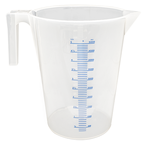 Rotert Messbecher mit Teilung – 50 ml bis 5 Liter