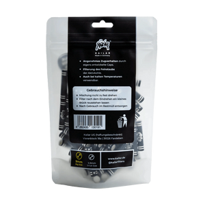 Kailar Big Size 9mm Cellulose Aktivkohlefilter - 100 Stück