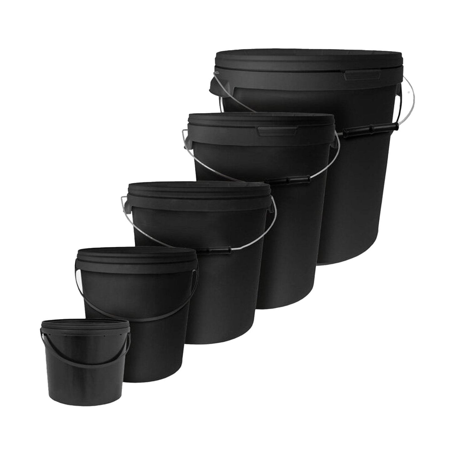 Eimer+Deckel schwarz - Grow Factory