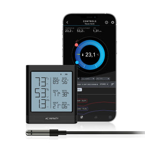 AC Infinity Smart Hygrometer B1 mit externem Sensor