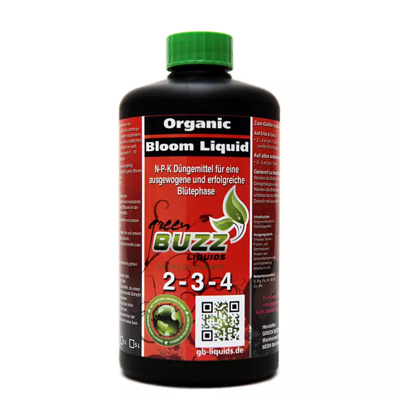 Green Buzz Nutrients Organic Bloom Liquid